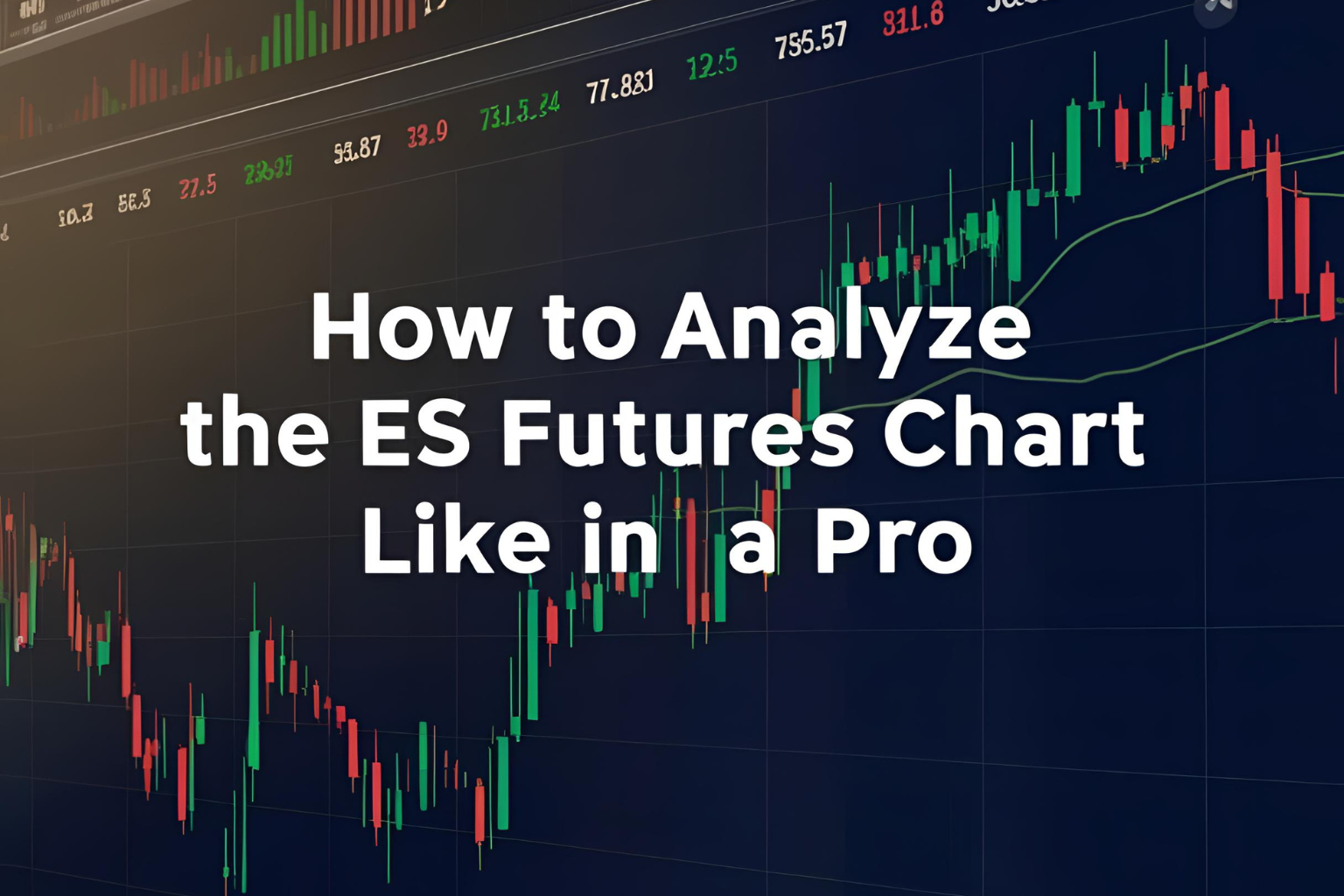 Analyze the ES Futures Chart